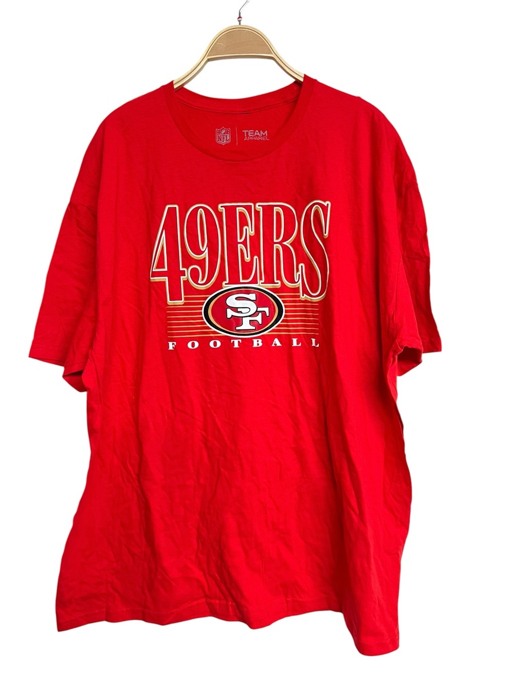 New Team Apparel Red NFL‎ San Francisco 49ers Football T-shirt 2XL